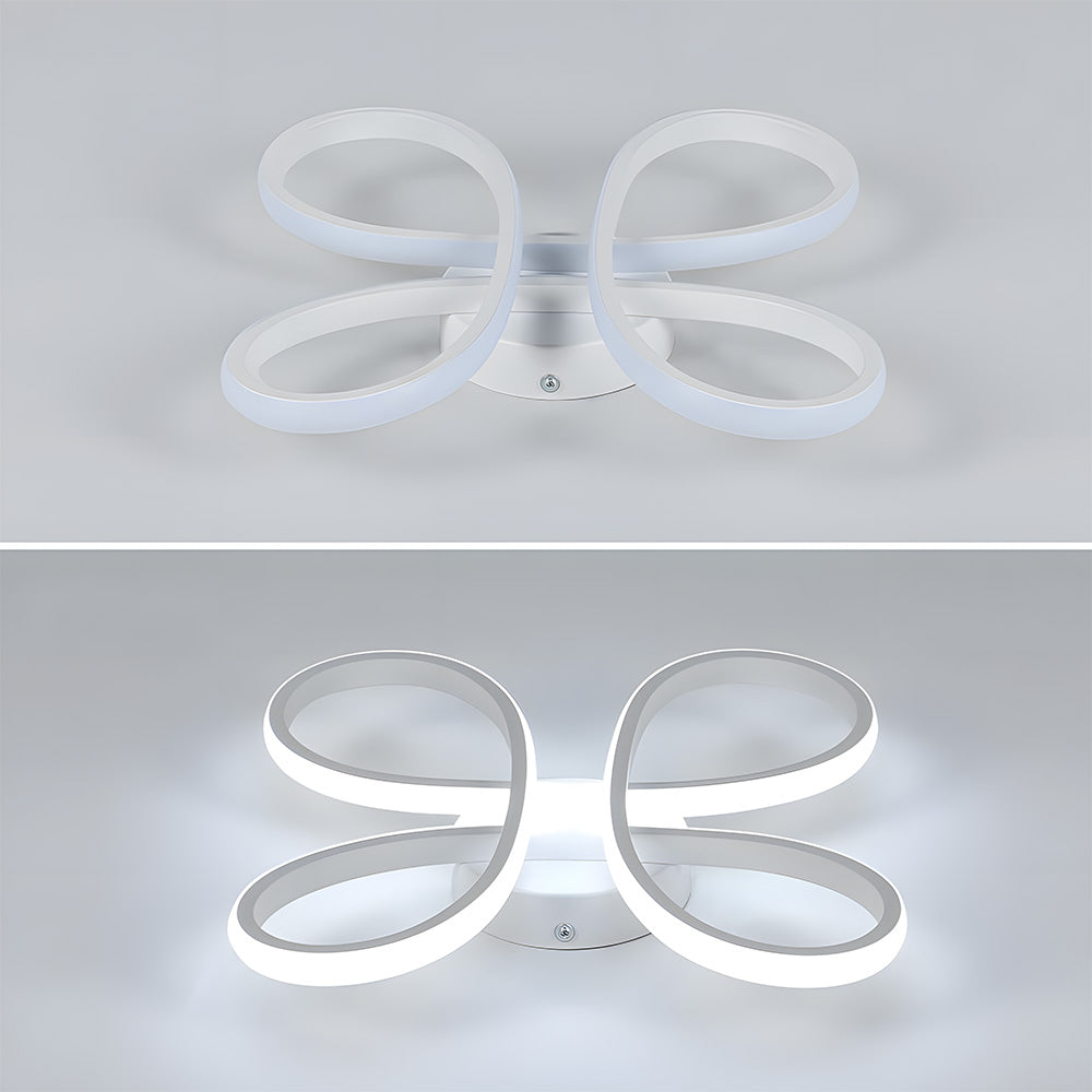 寝室に最適なモダンでクリエイティブな鉄製LEDシーリングライト