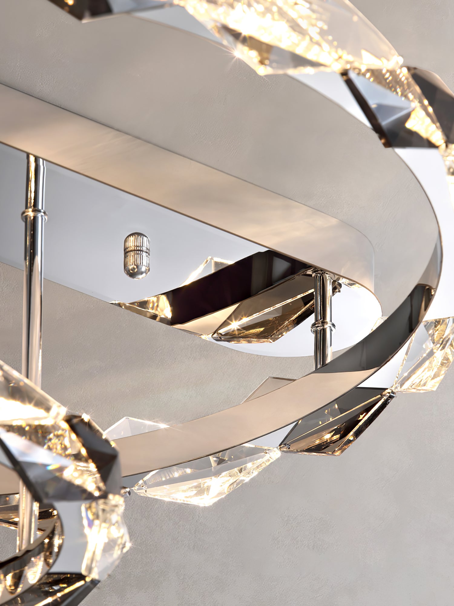 Rhombus Crystal Ceiling Lamp