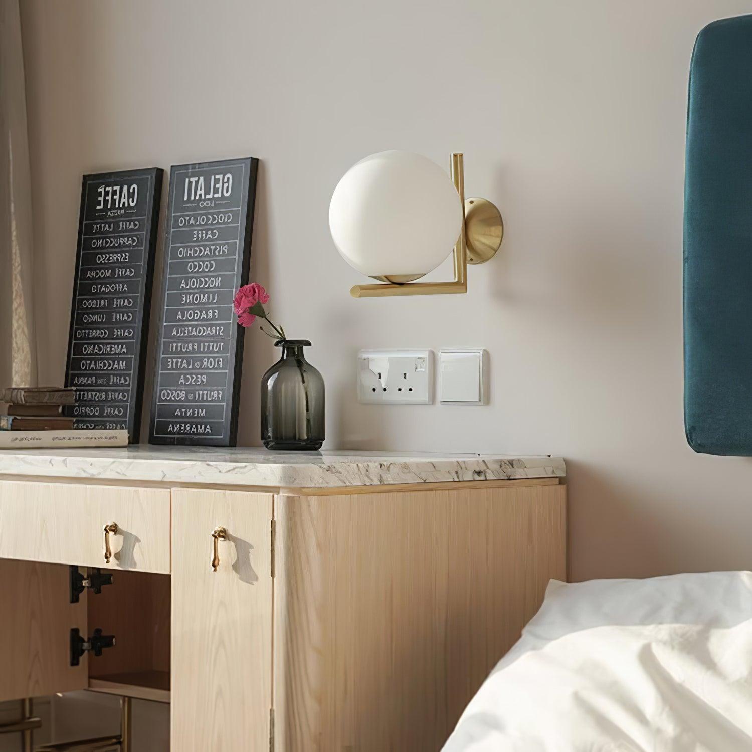 吹きガラス オパール ガラス ウォール ランプ