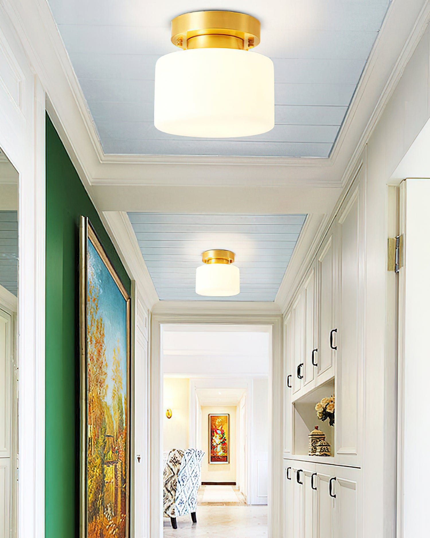 Tatum Glass Ceiling Light