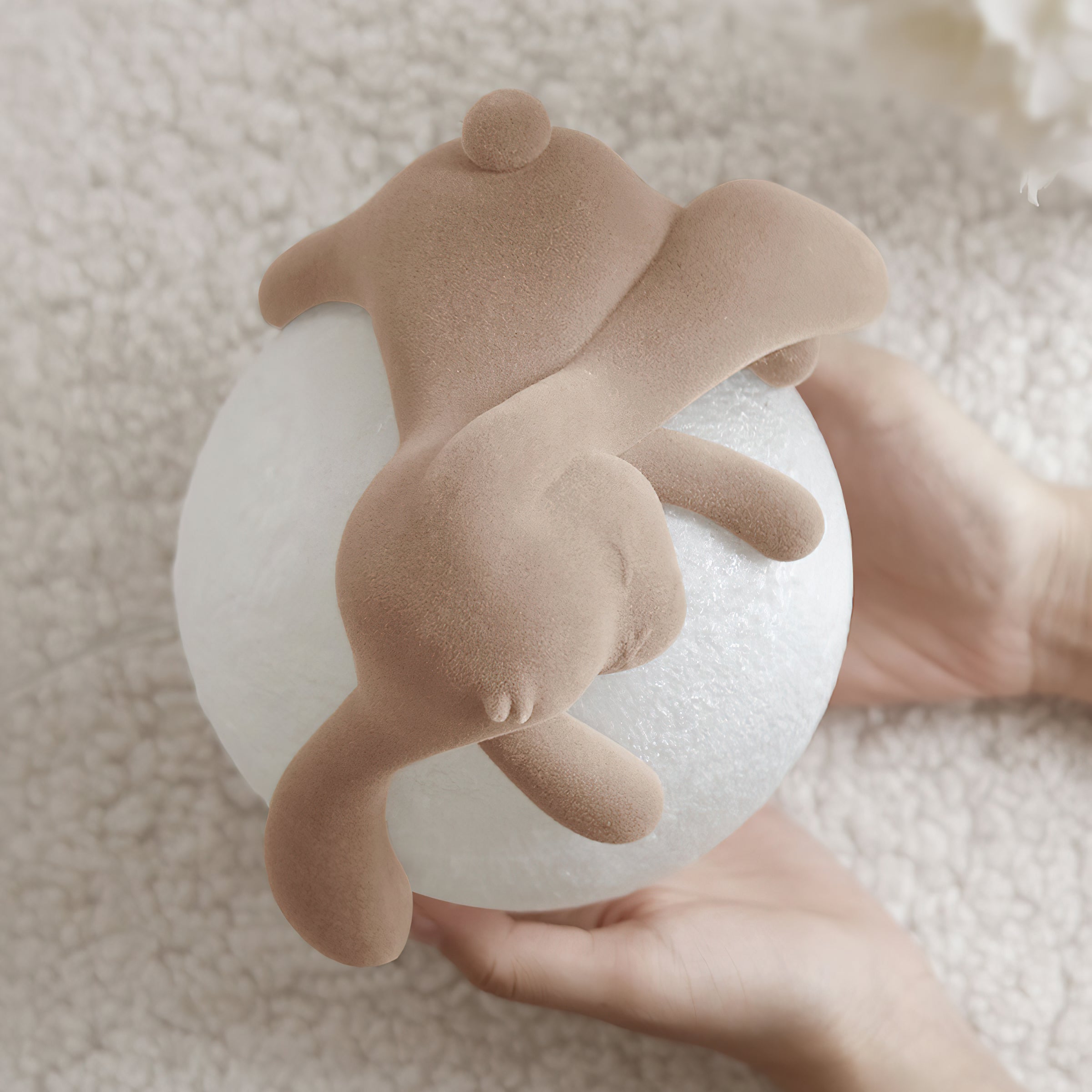 樹脂シリーズ かわいいウサギのテーブルランプ