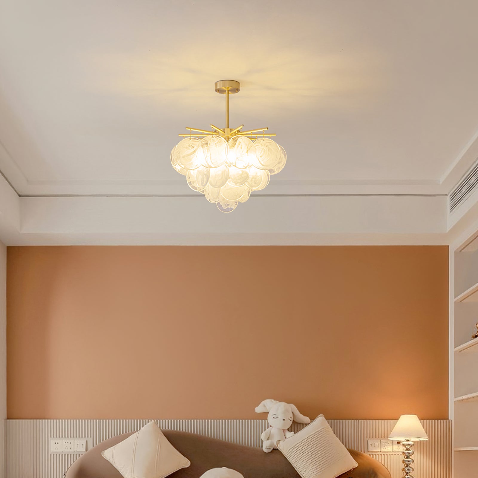 ニンバスクラウドガラスシャンデリア