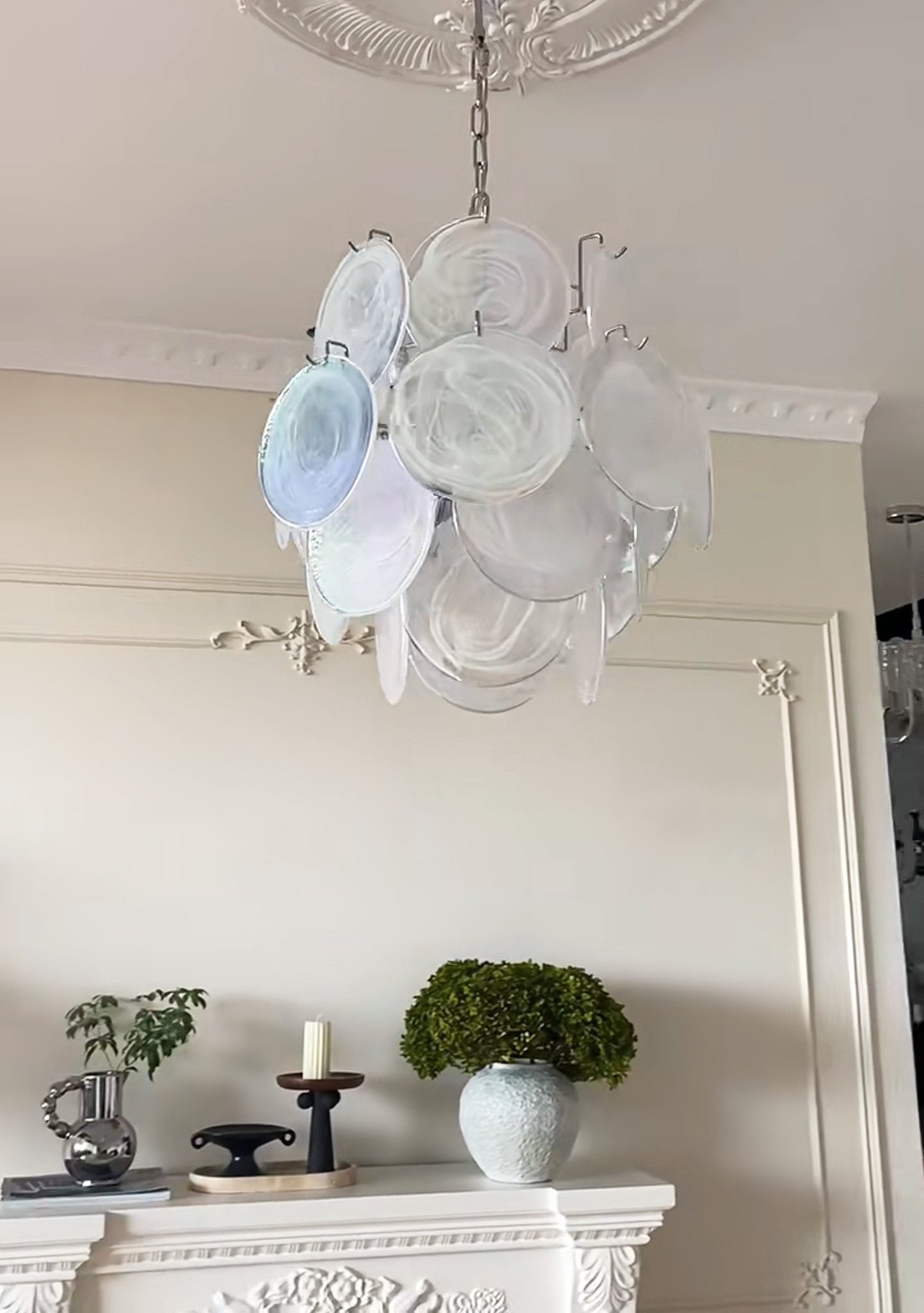 Loire Valley Glass Chandelier