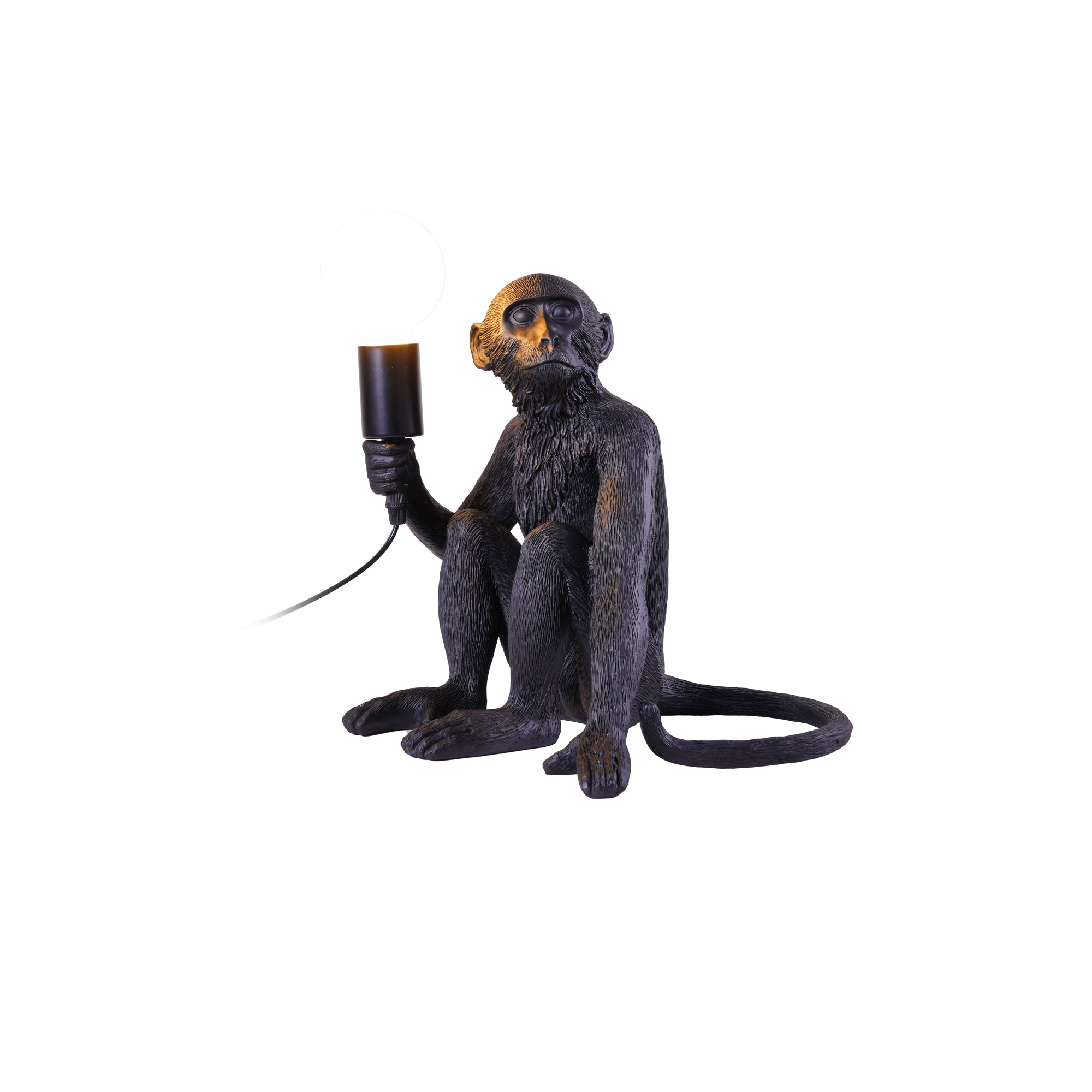 Monkey Resin Table Lamp
