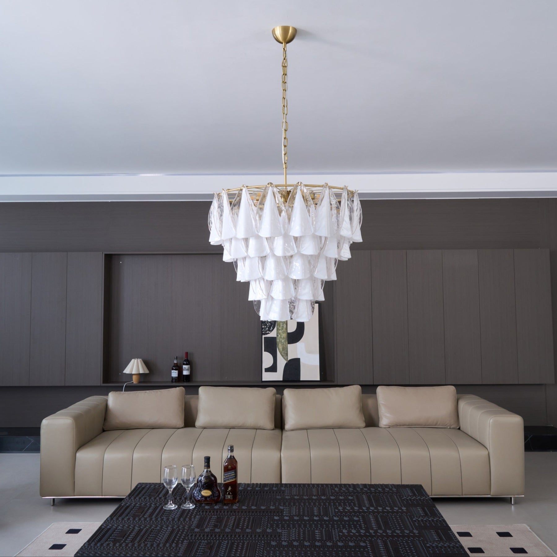 Lunara White Chandelier