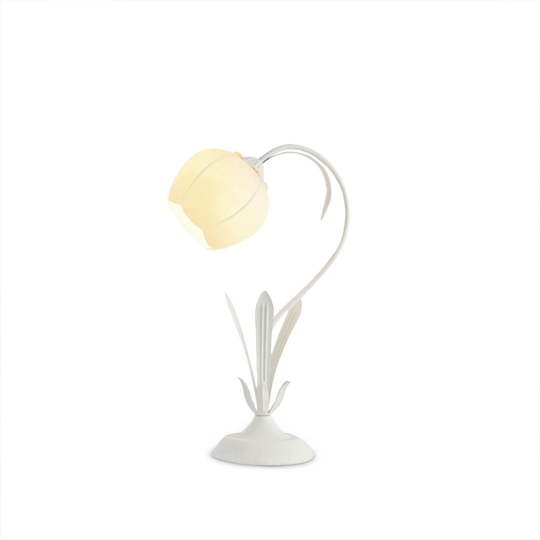 花の雰囲気のあるテーブルランプ