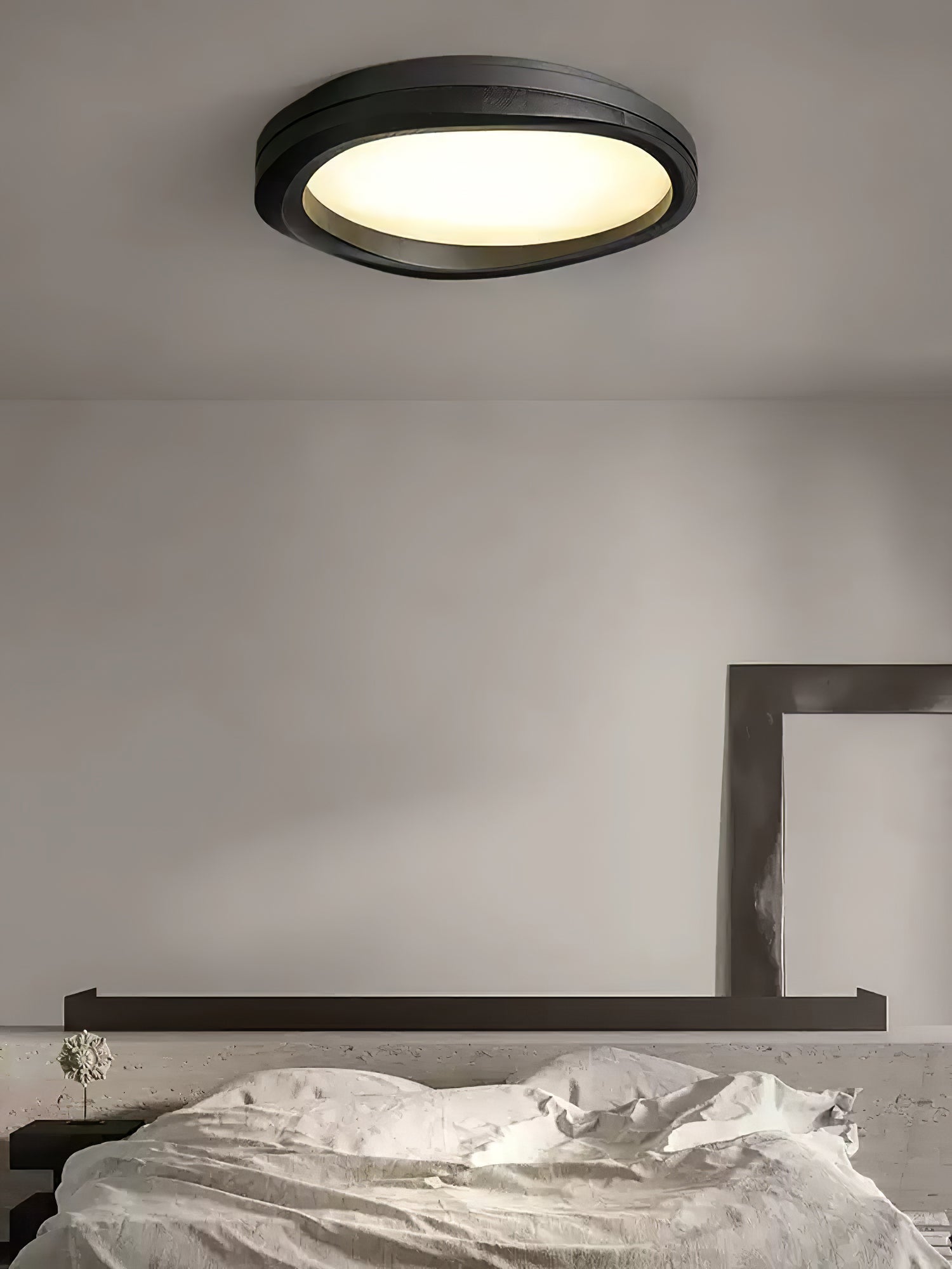 木材ラウンドウッドシーリングランプ