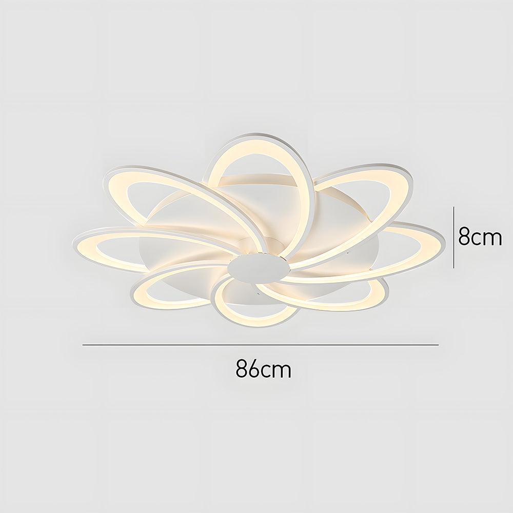 モダンデザインの花形の白い寝室用シーリングライト