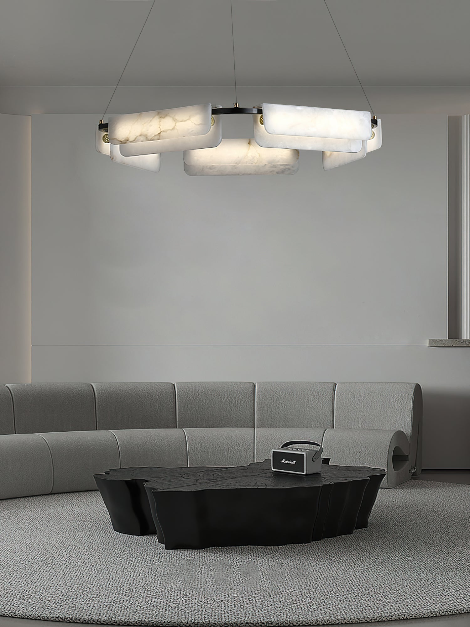 Delia Alabaster Chandelier