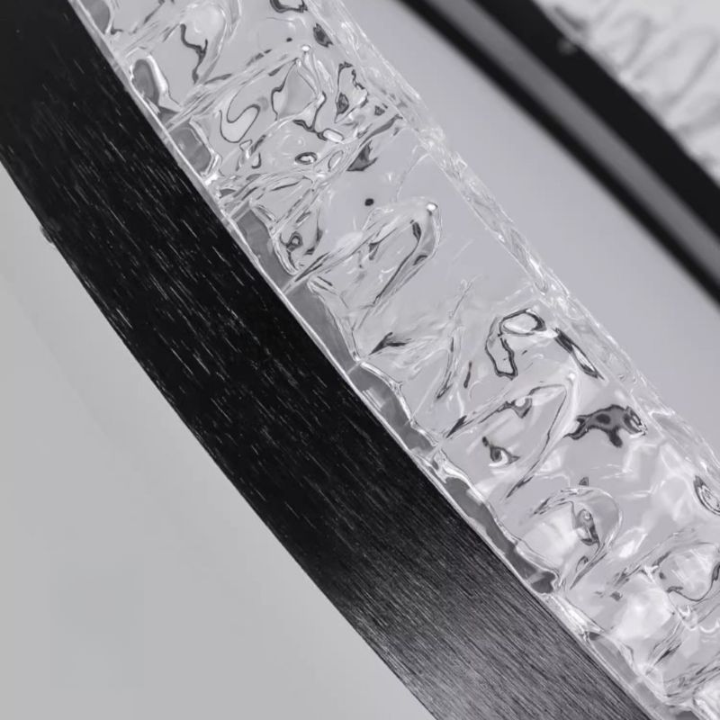 モダンなラウンドクリスタルLEDシーリングライト