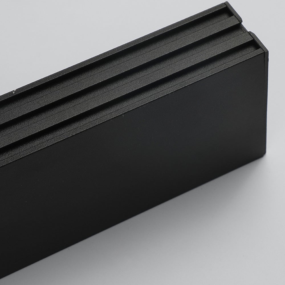 ブラックの洗練されたロングストリップアルミリビングルームLEDシーリングライト