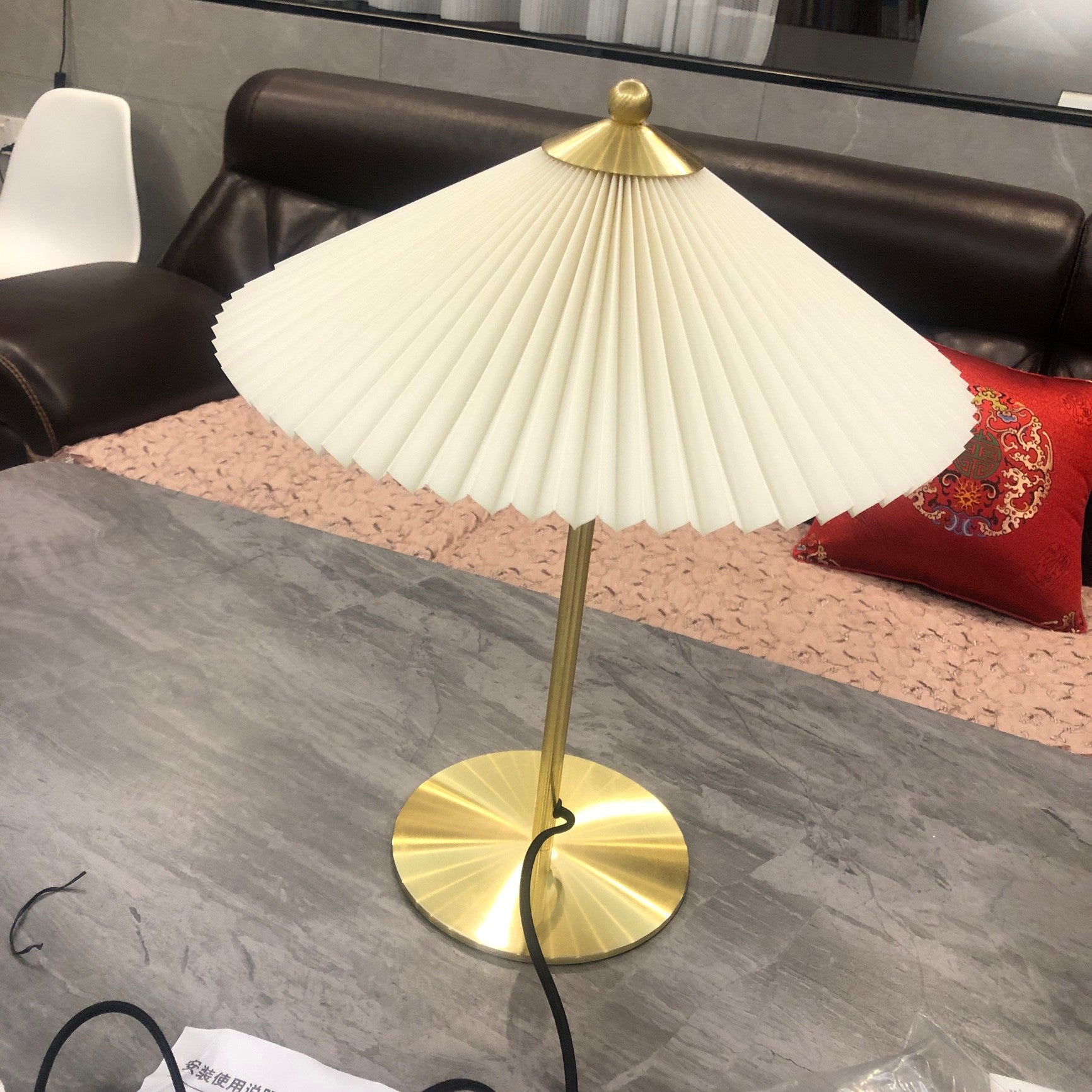 Perla Pleated Table Lamp