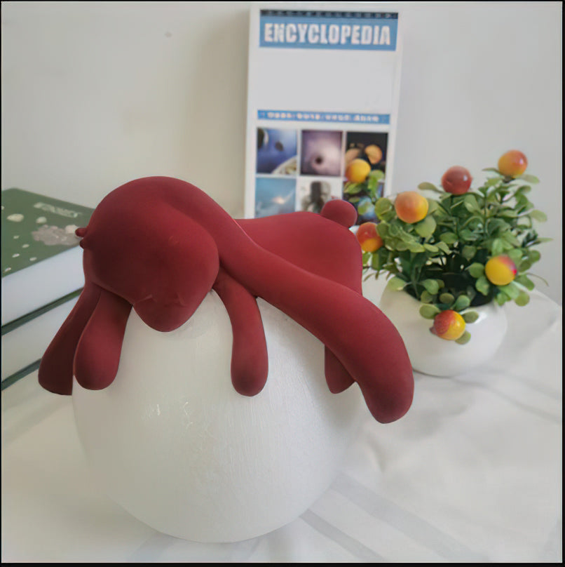 樹脂シリーズ かわいいウサギのテーブルランプ