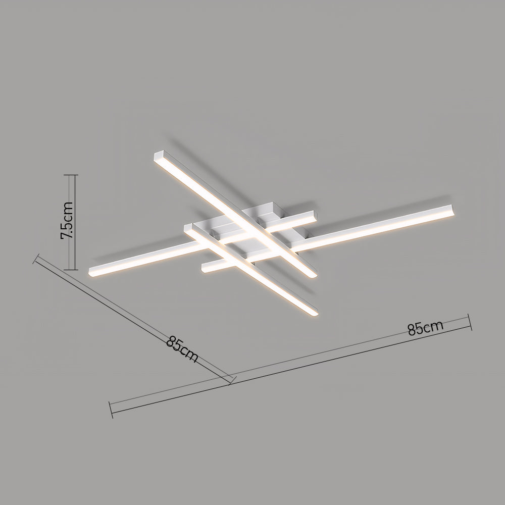 ミニマリストクリエイティブラインLED寝室天井照明