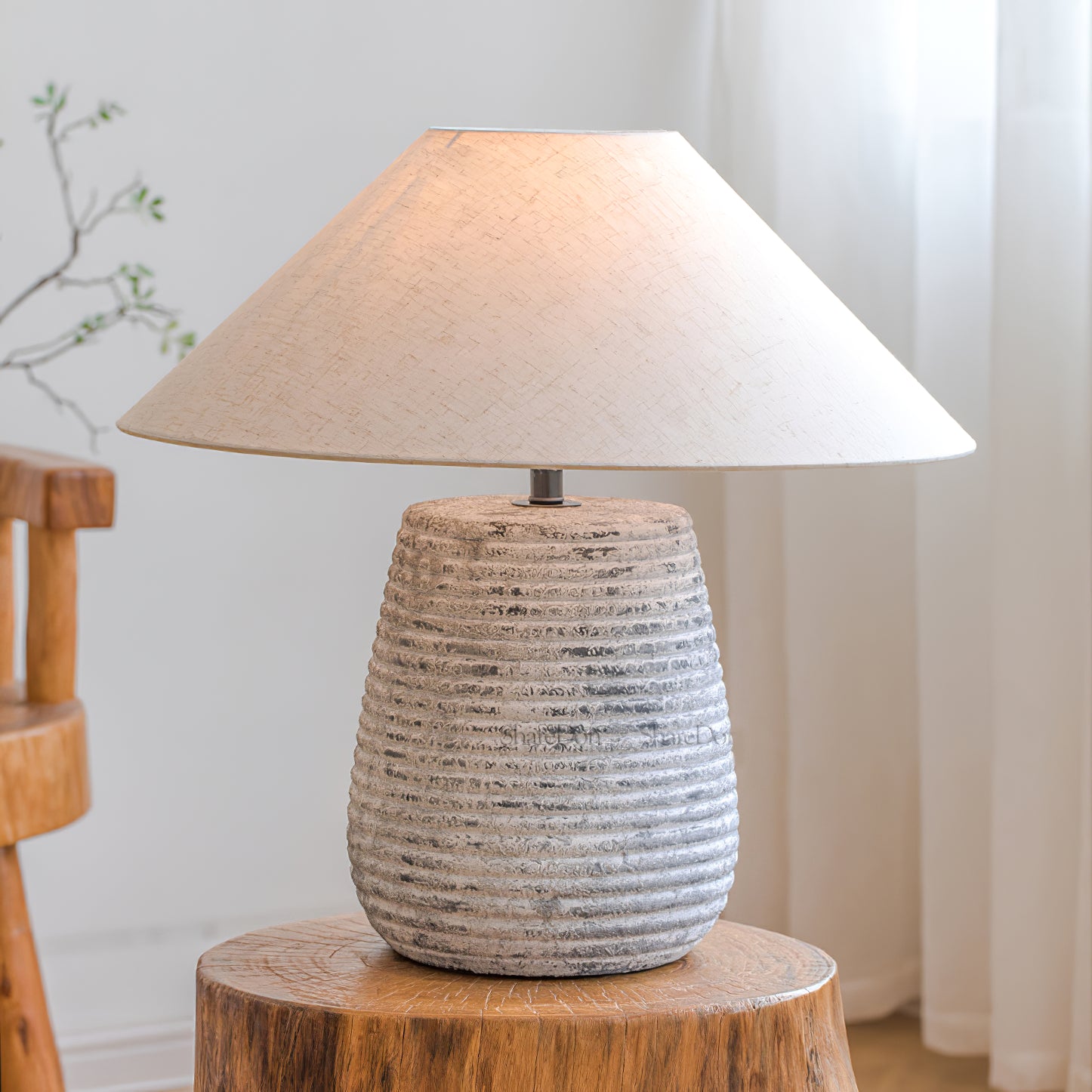 Koa Table Lamp