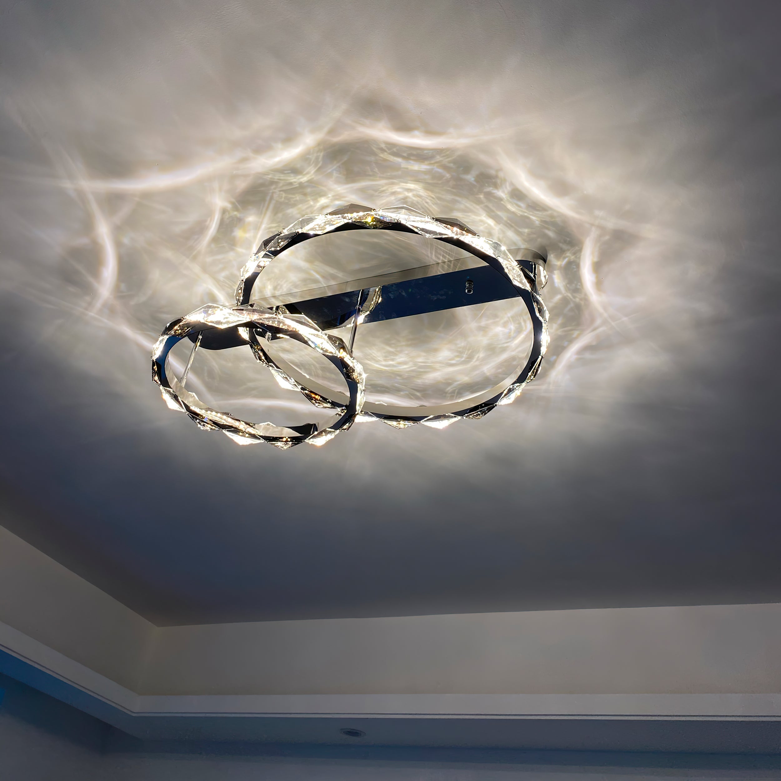 Rhombus Crystal Ceiling Lamp