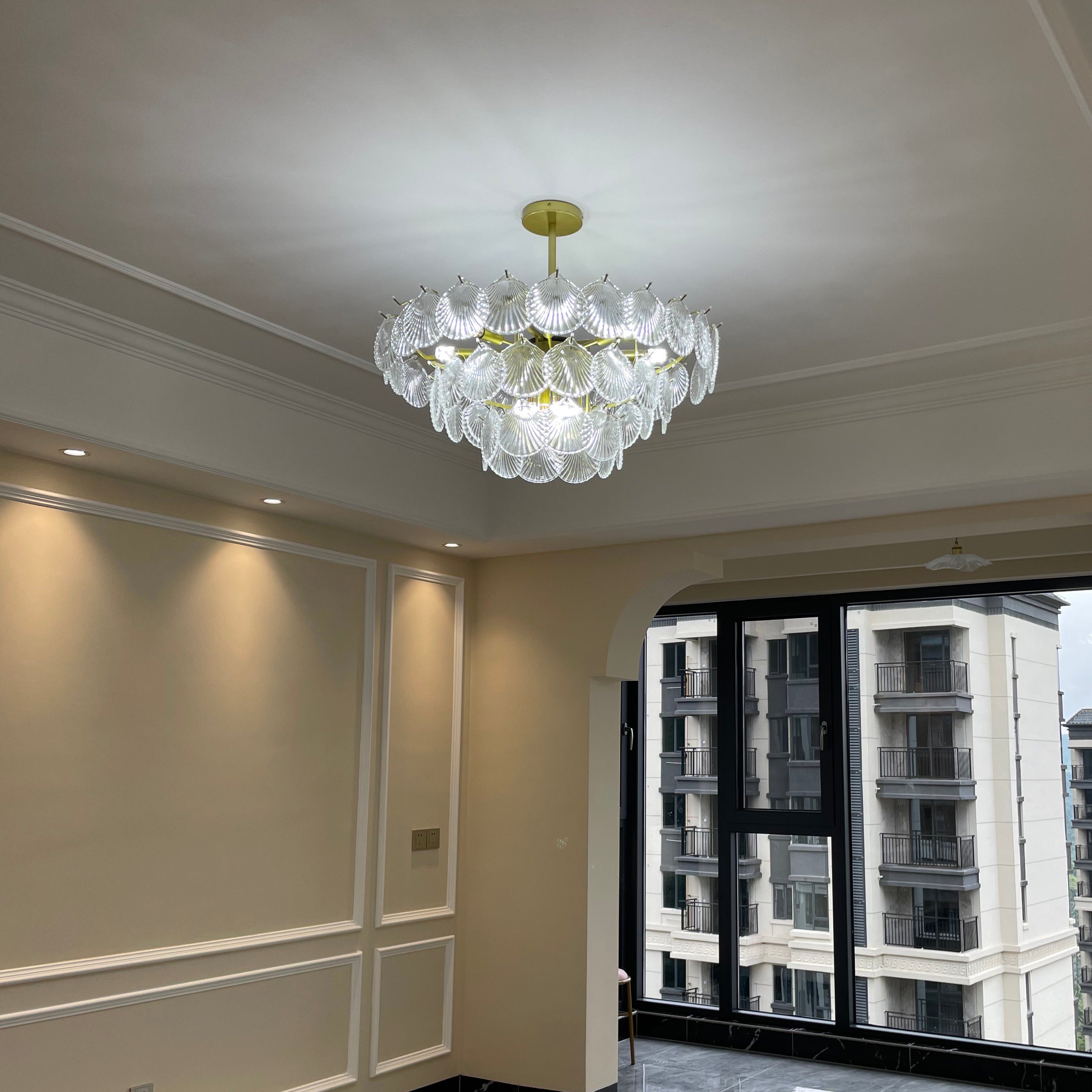 Shell Glass chandelier