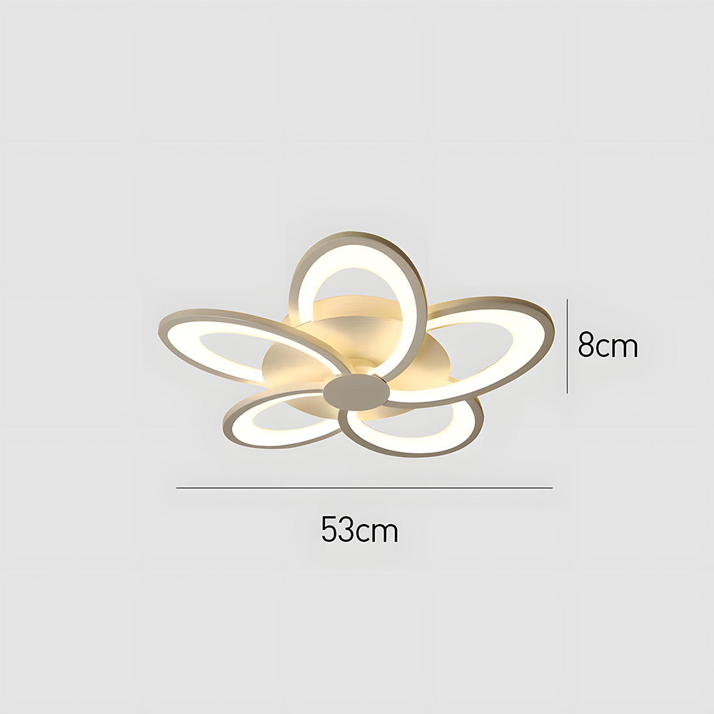 モダンデザインの花形の白い寝室用シーリングライト