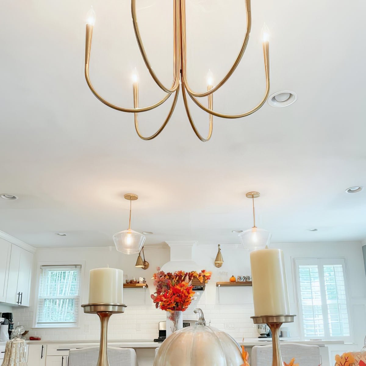 Swoop Arm Chandelier