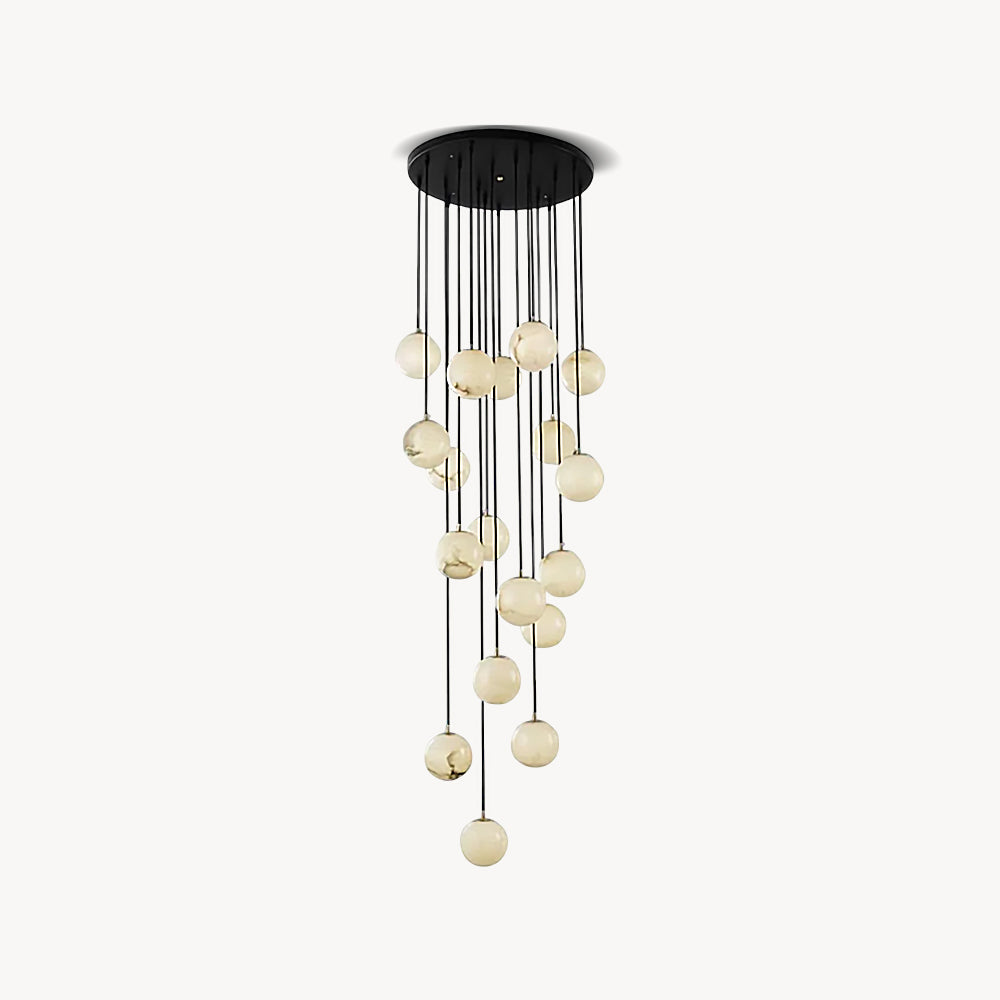 Alabaster Ball suspension lamp