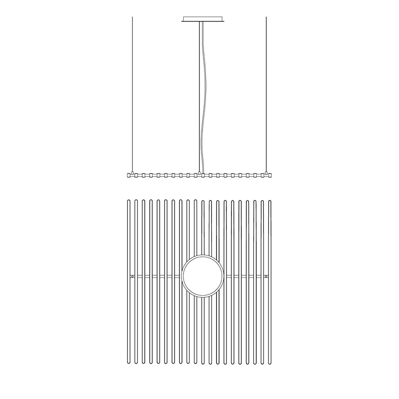 ピアノキー ブラックシャンデリア