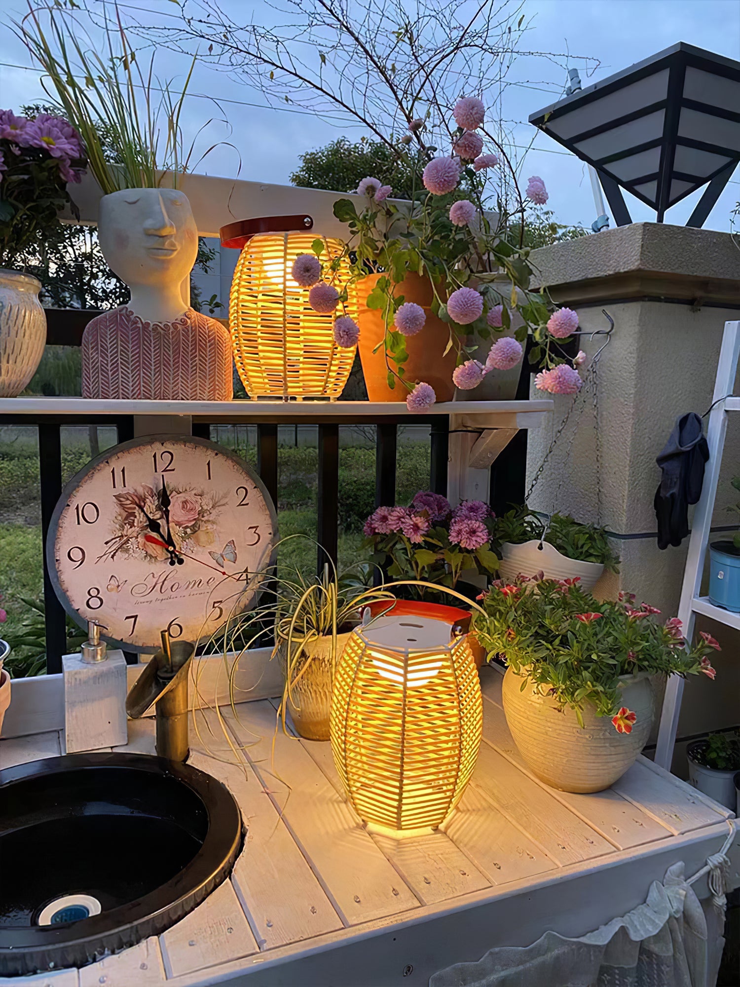 ランタン バッテリー内蔵テーブルランプ