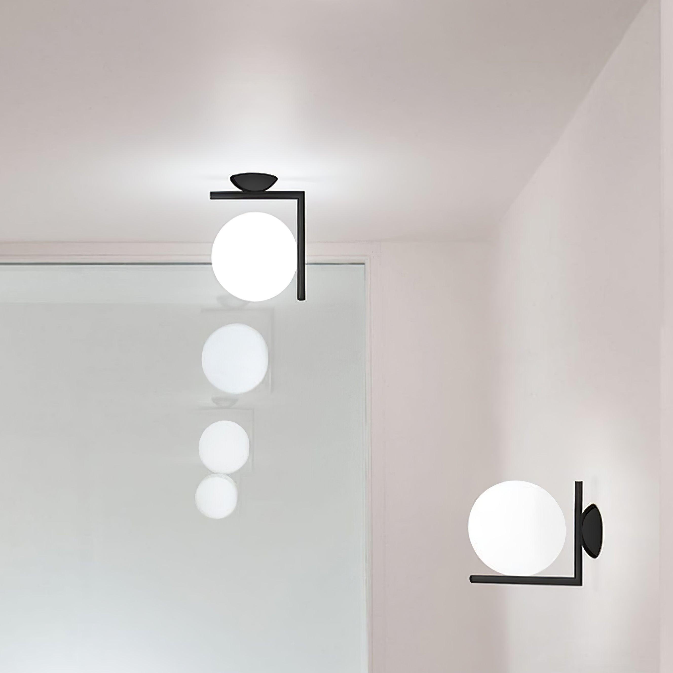 吹きガラス オパール ガラス ウォール ランプ