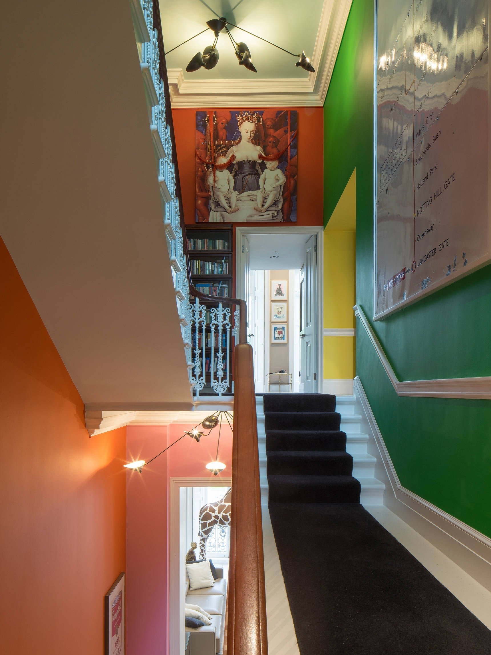 Leaning Serge Mouille Ceiling Lamp B