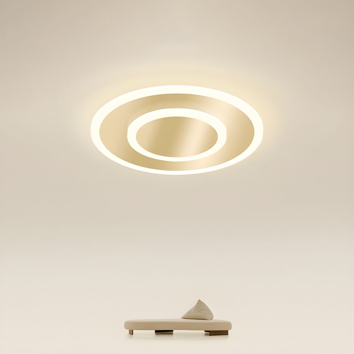 寝室用シンプルデザインメダルLEDシーリングランプ