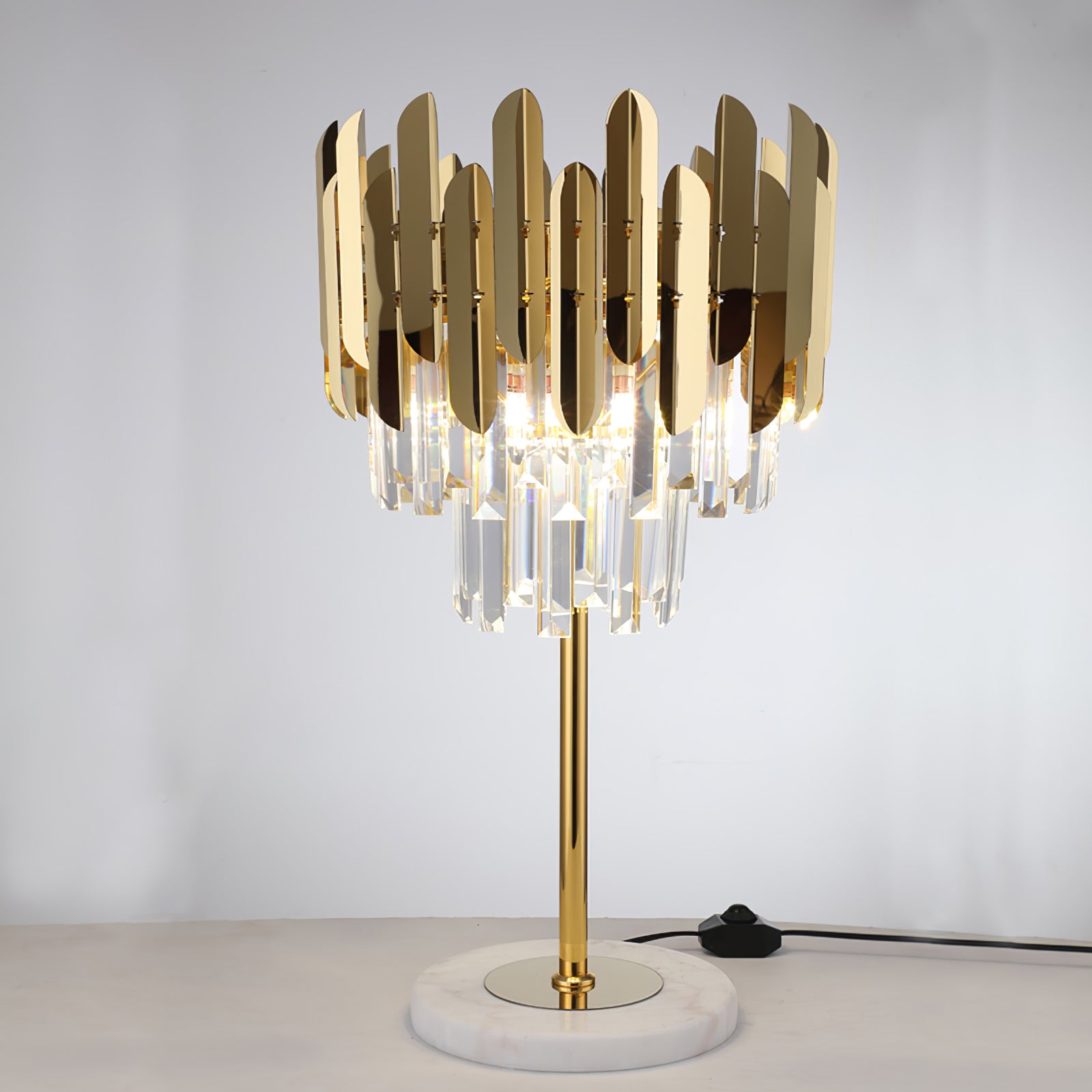 クリスタル マーブル デスクランプ