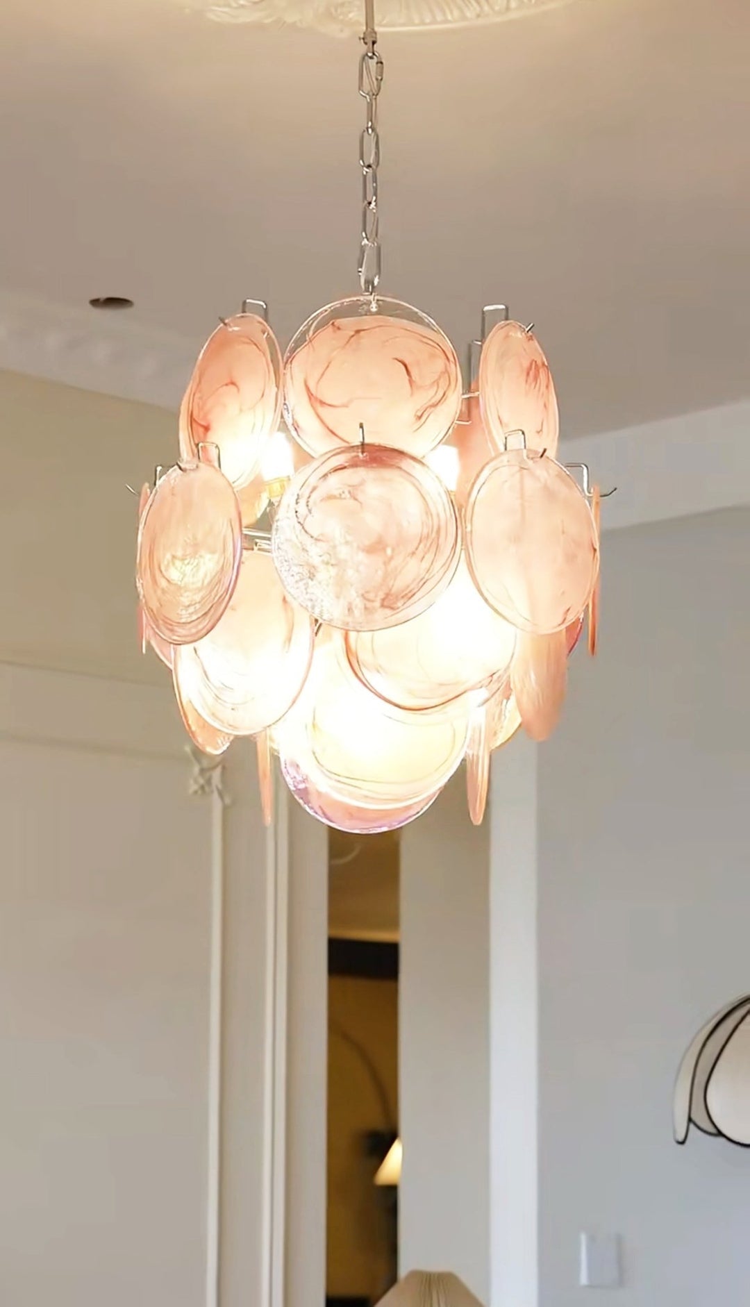 Loire Valley Glass Chandelier