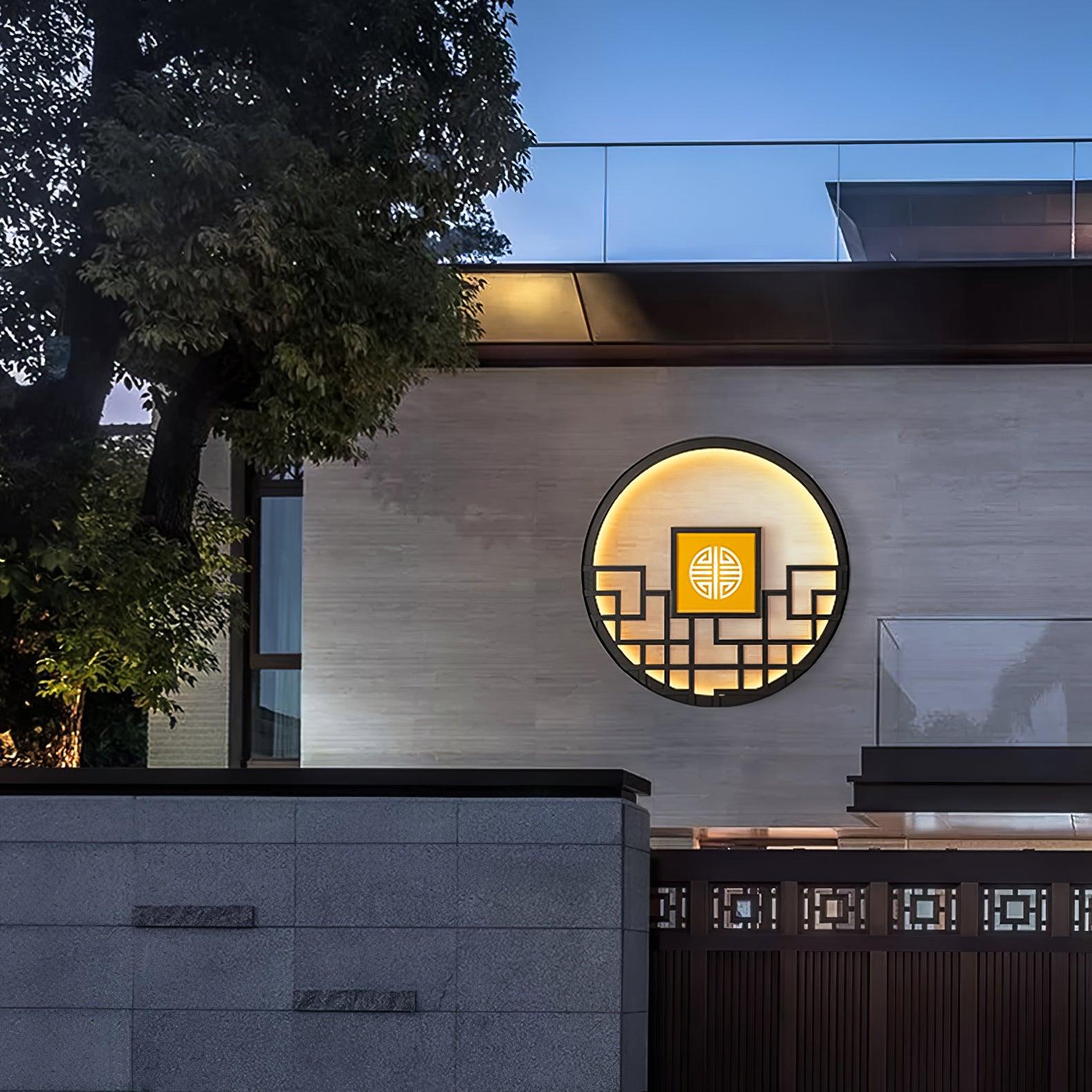 ラウンド屋外ウォールライト