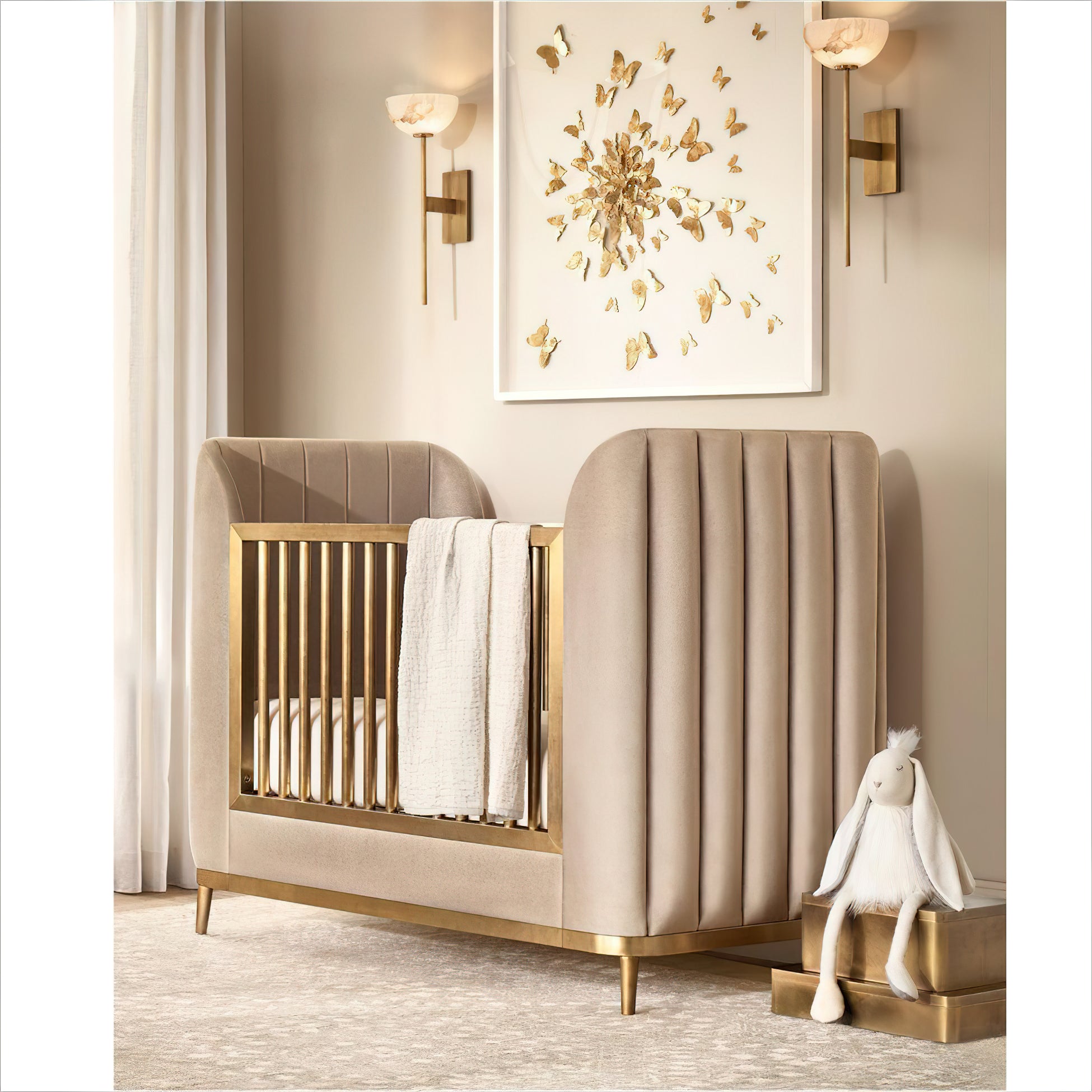 アラバスターカップウォールランプ