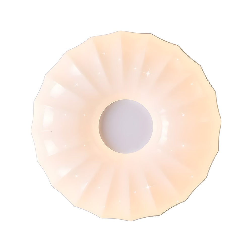 シンプルな住宅用クリーム色フラッシュマウントLEDシーリングライト