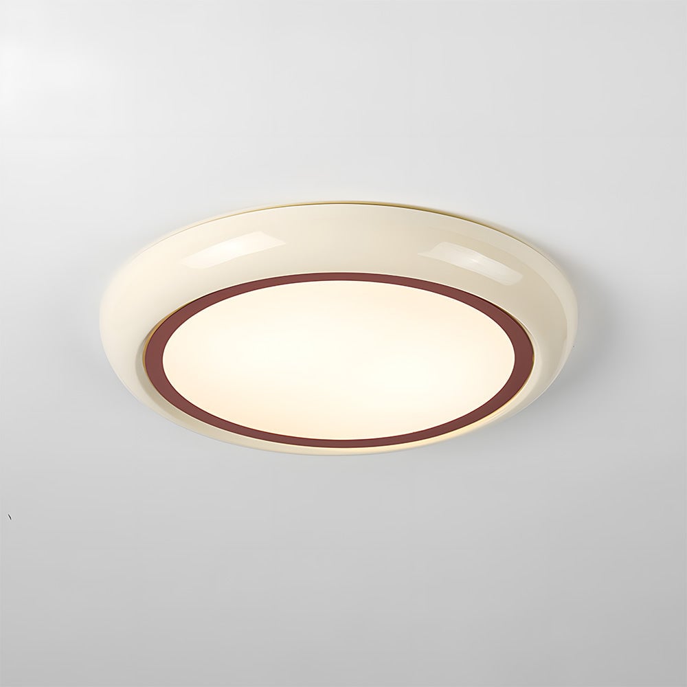 レトロミニマリストラウンドアクリル寝室LEDシーリングライト
