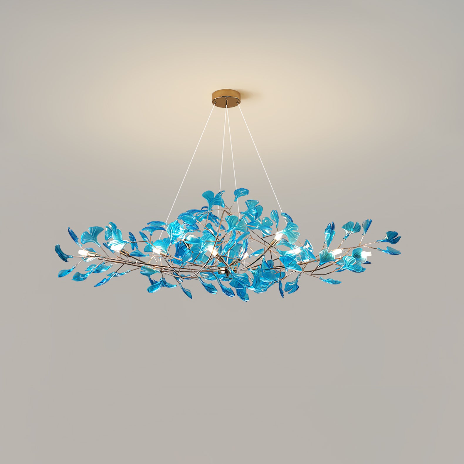 Acrylic Gingko Chandelier