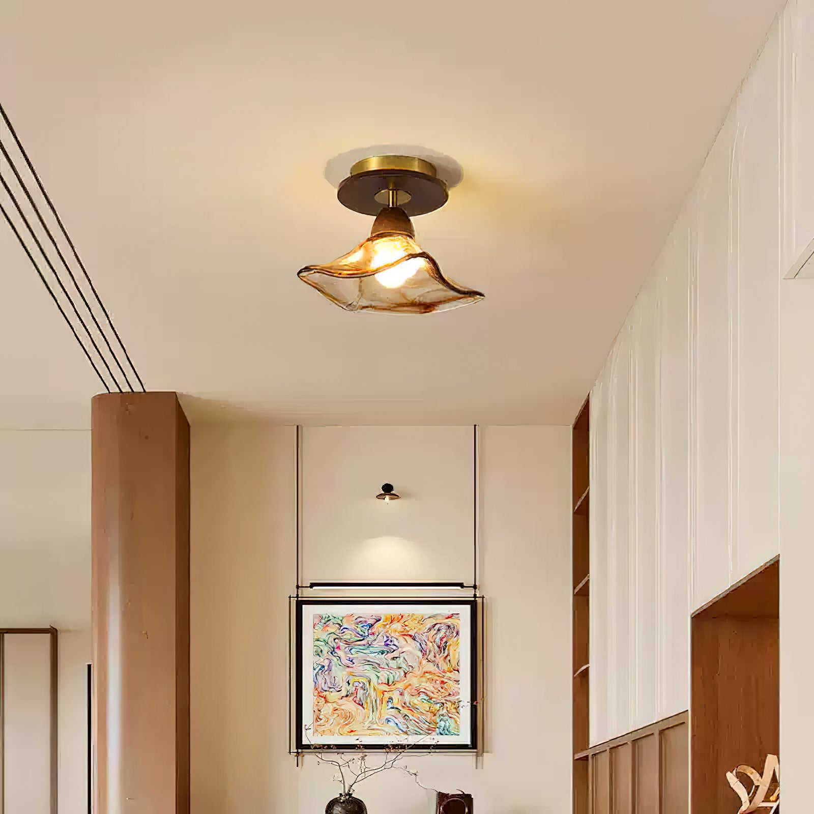 ヒーニーフラワーシーリングライト