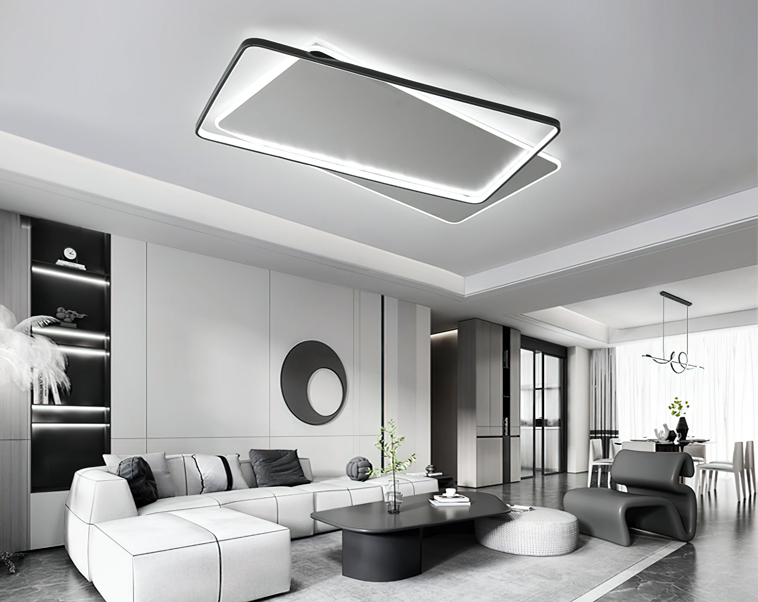 二重層銅天井ランプ