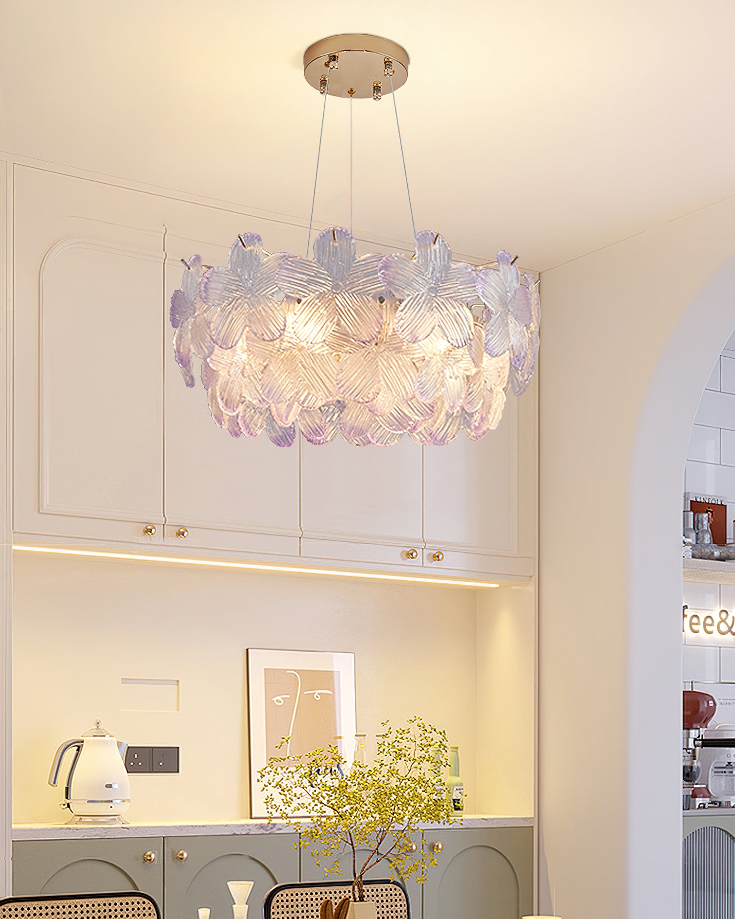 Charlotte Glass Flower Chandelier