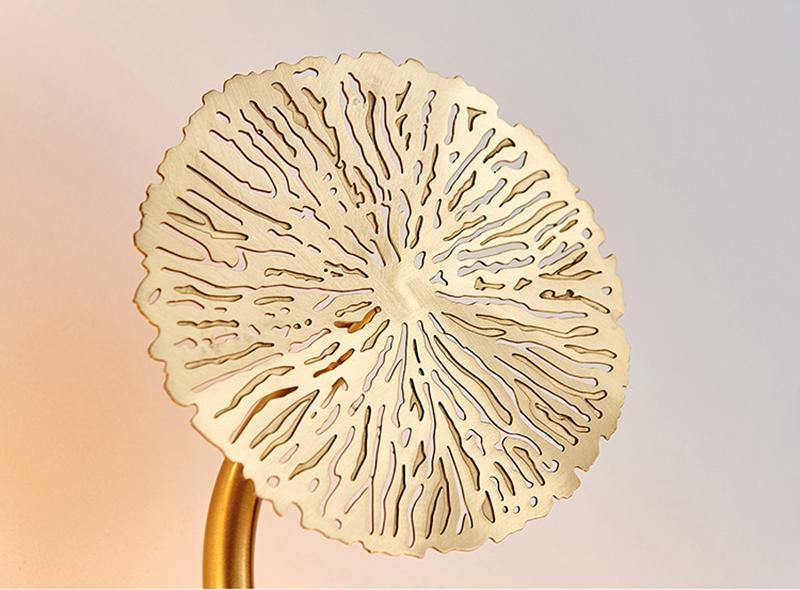 蓮の葉の壁取り付け用燭台