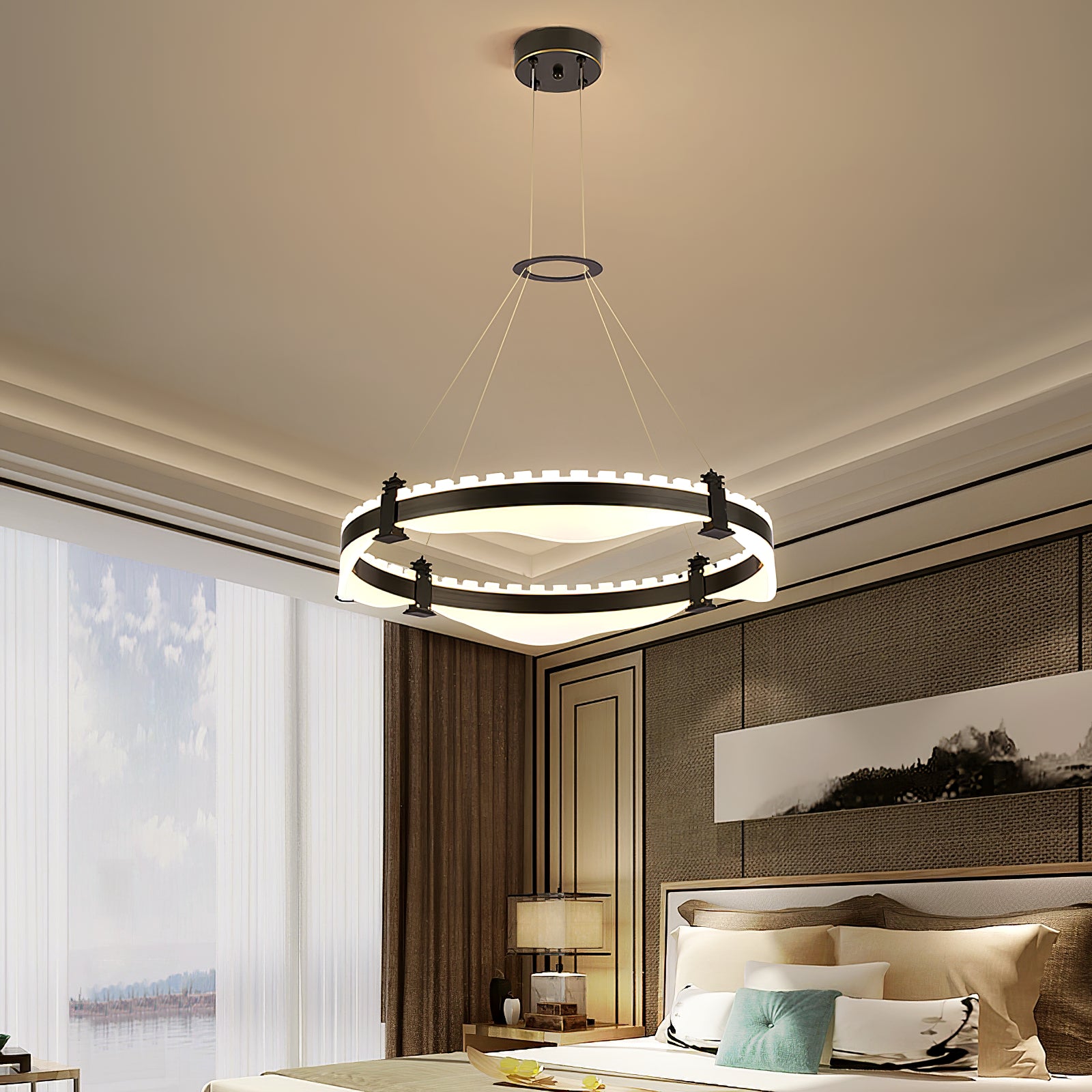 Ring Metallic Chandelier