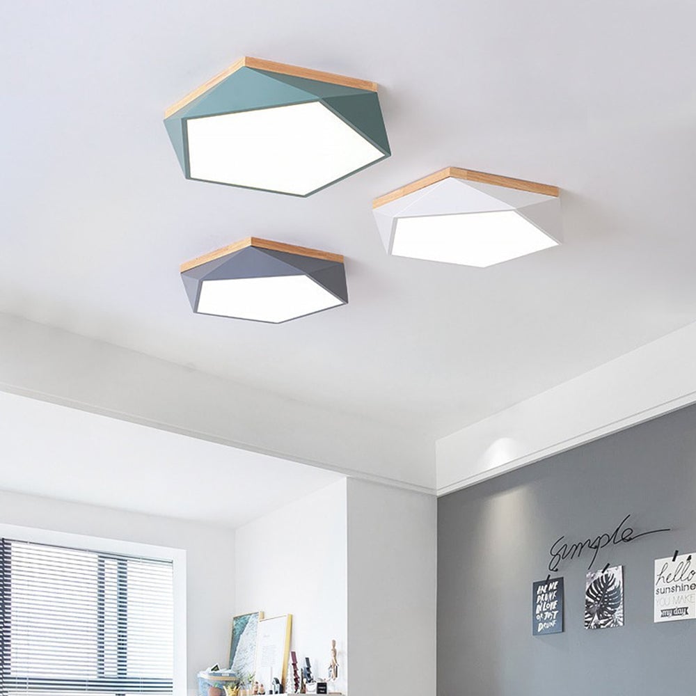 寝室に最適なスタイリッシュでモダンなアイアン製LEDシーリングライト