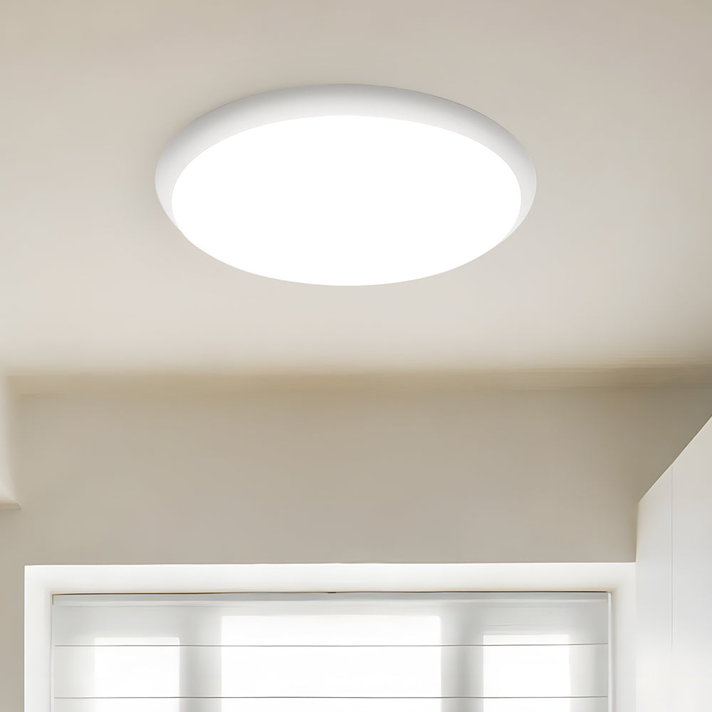 モダンな丸型ホワイトアクリルLEDリビングルーム天井照明