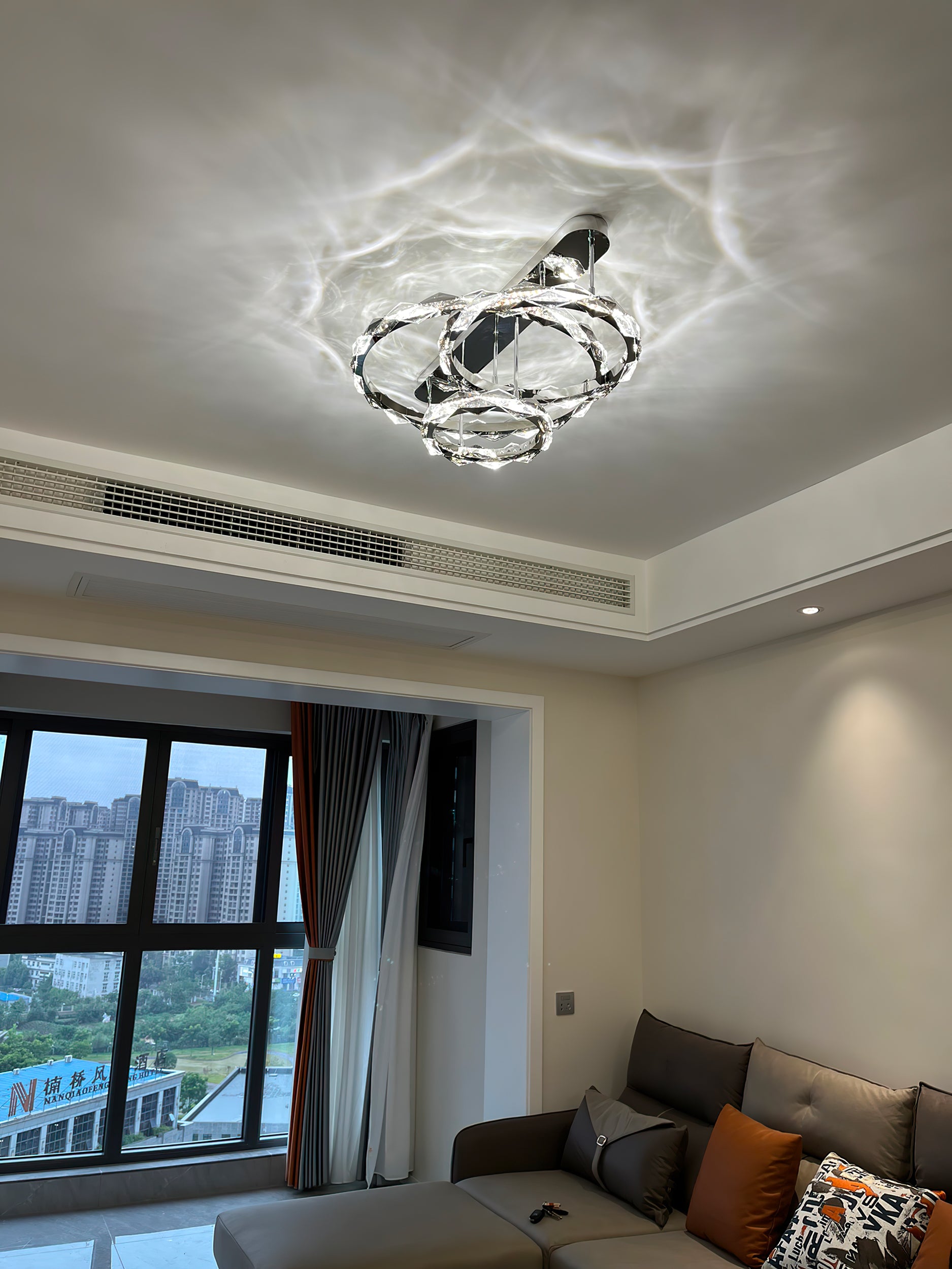 ロンバスクリスタルシーリングランプ