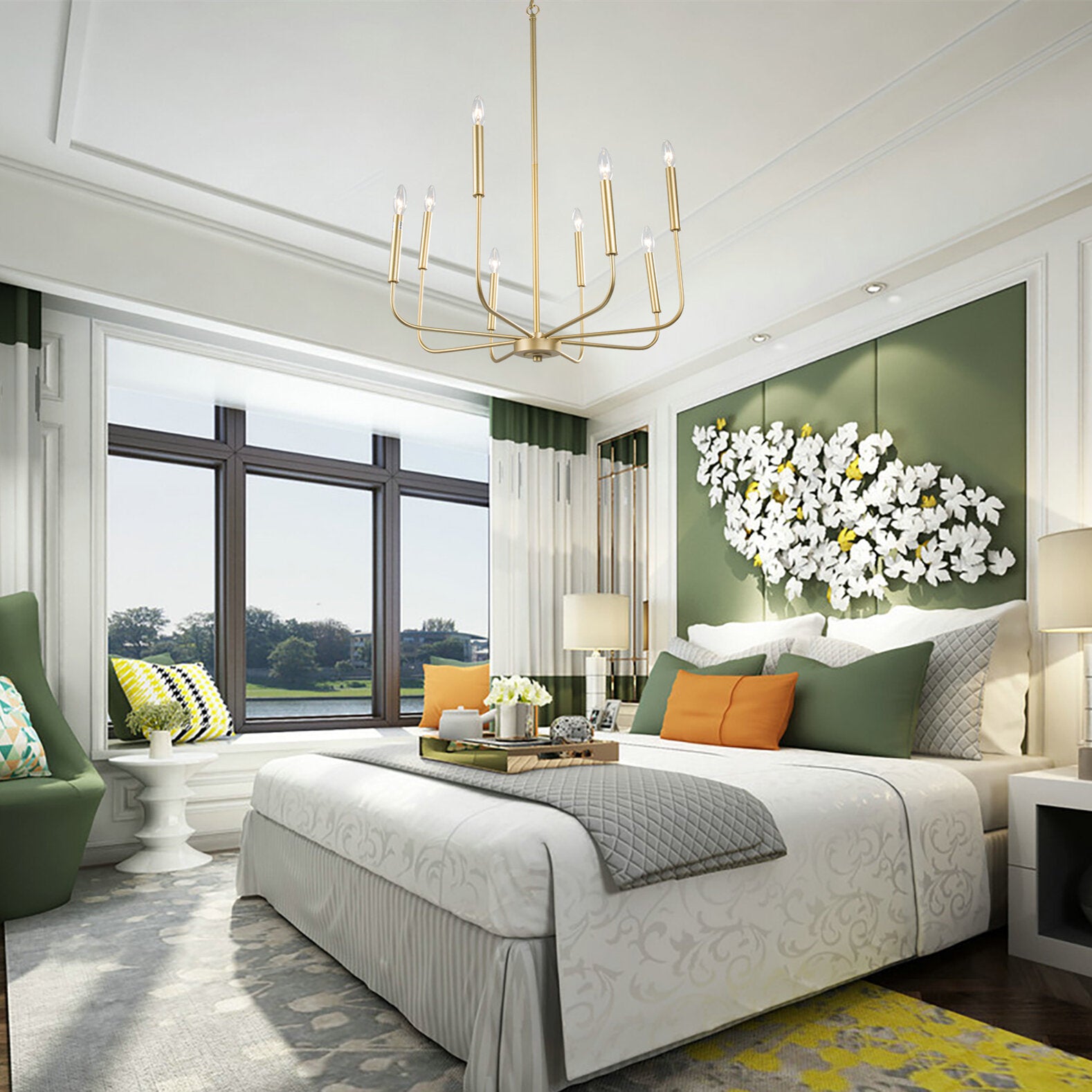 ケイラ 調光可能 クラシック シャンデリア