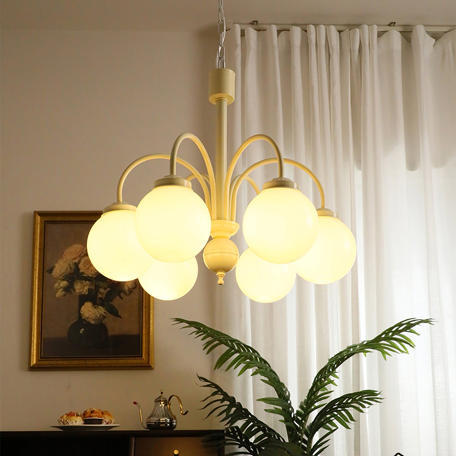 Cream Chandelier