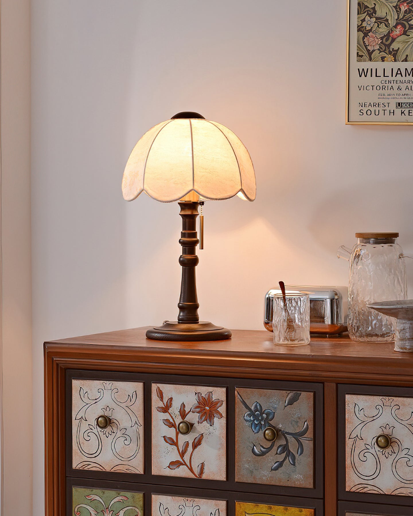 傘レトロテーブルランプ