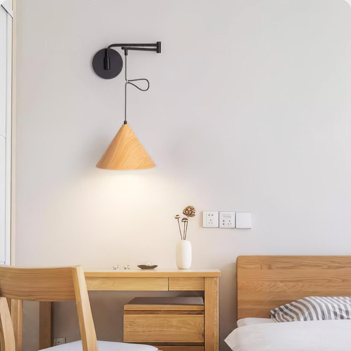 コーンスイングアームウォールランプ