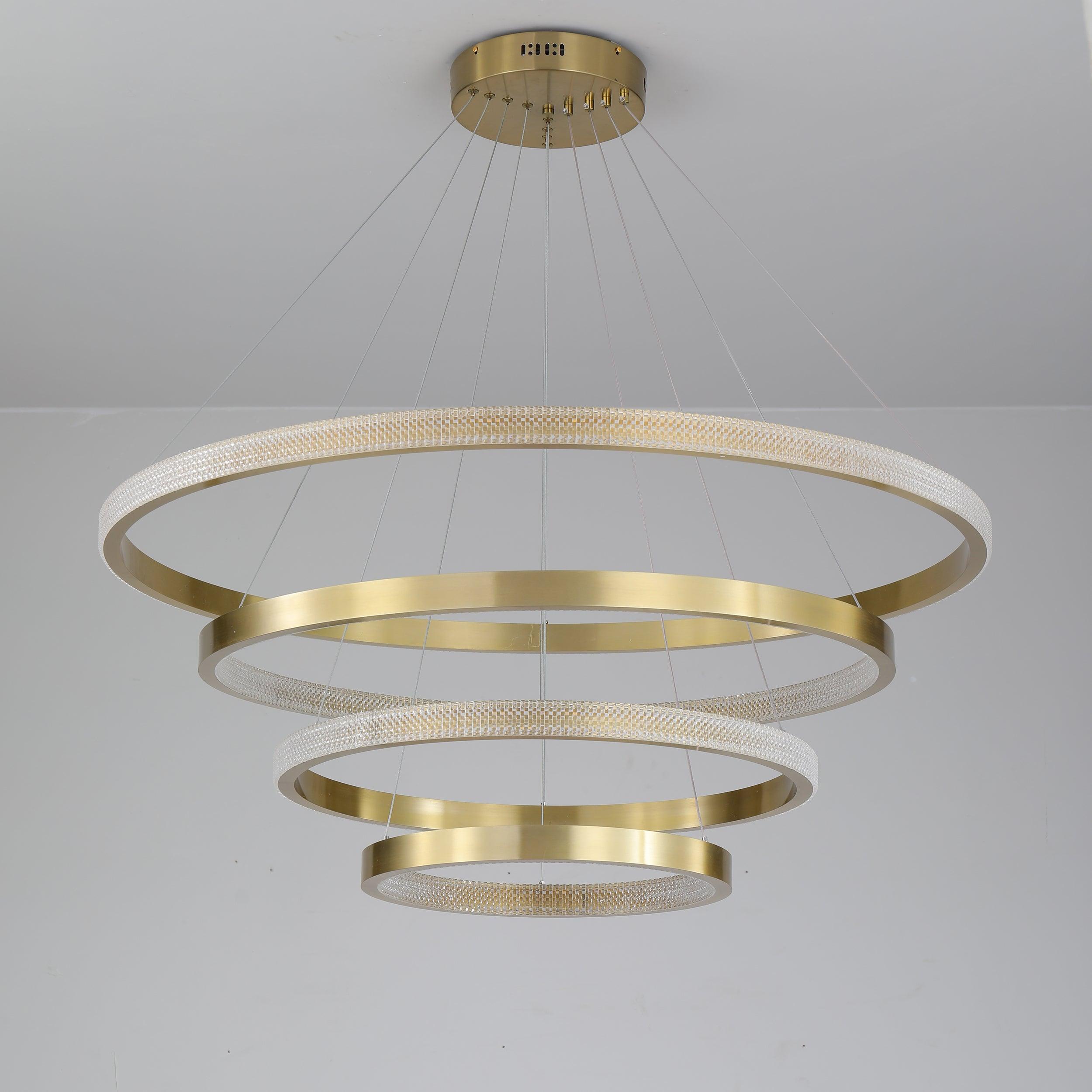 リングアート階段シャンデリア