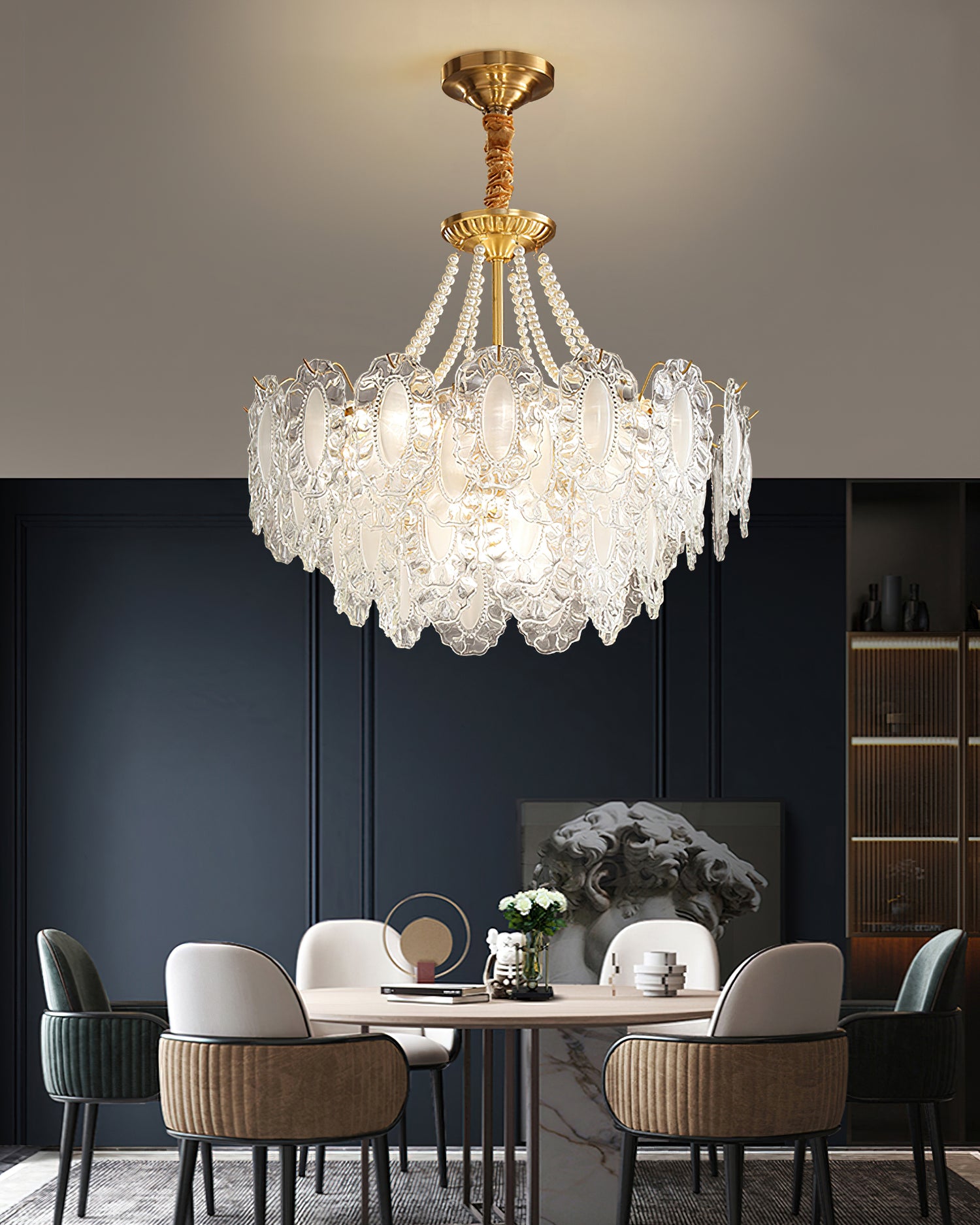 Nason Pearl Glass Chandelier